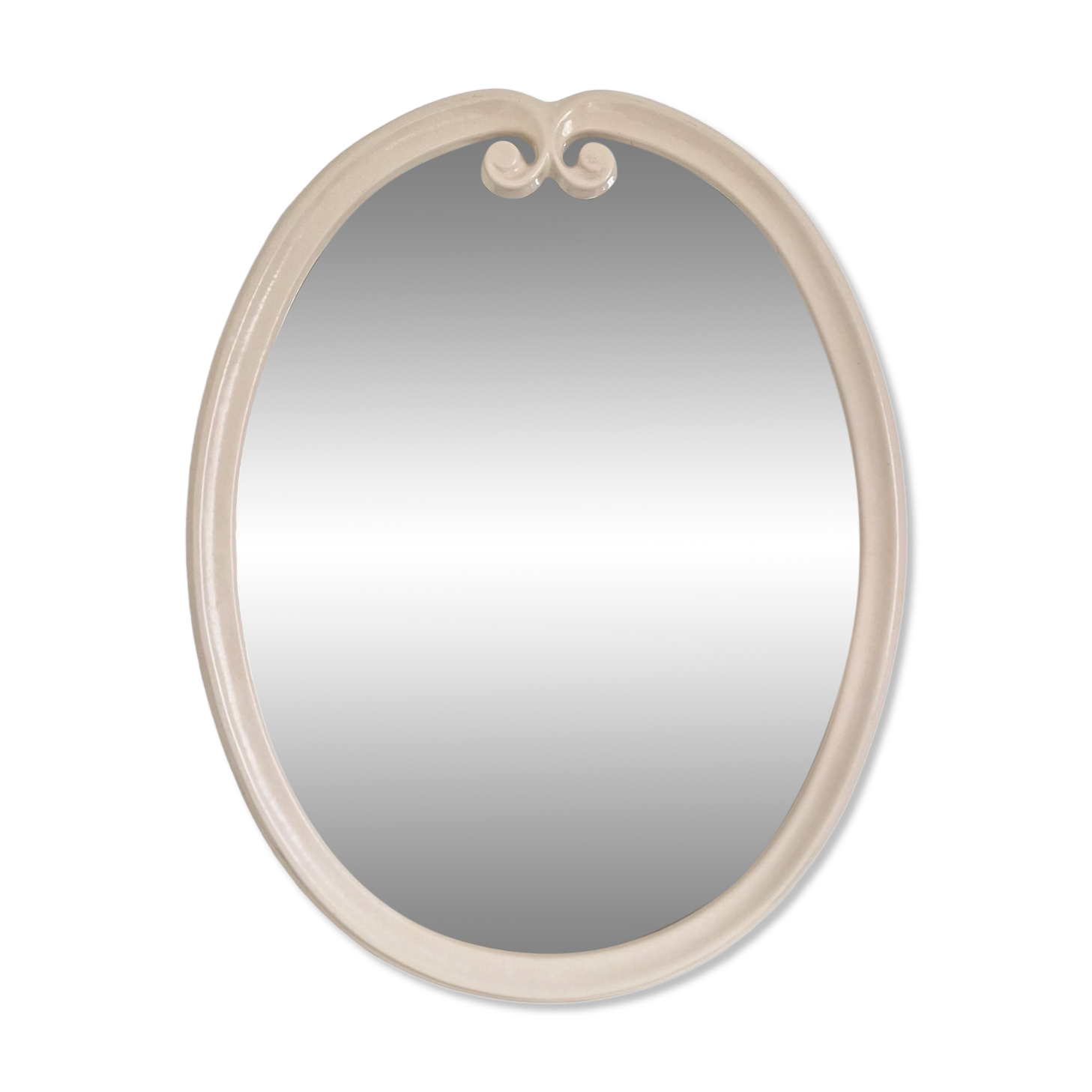 Vintage oval mirror