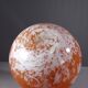 LORRAIN Daum Croismare Nancy Large orange and white marbled vase 1920s