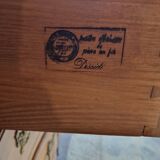 Cherrywood chest of drawers, Louis XV style crossbow stamped Dissidi