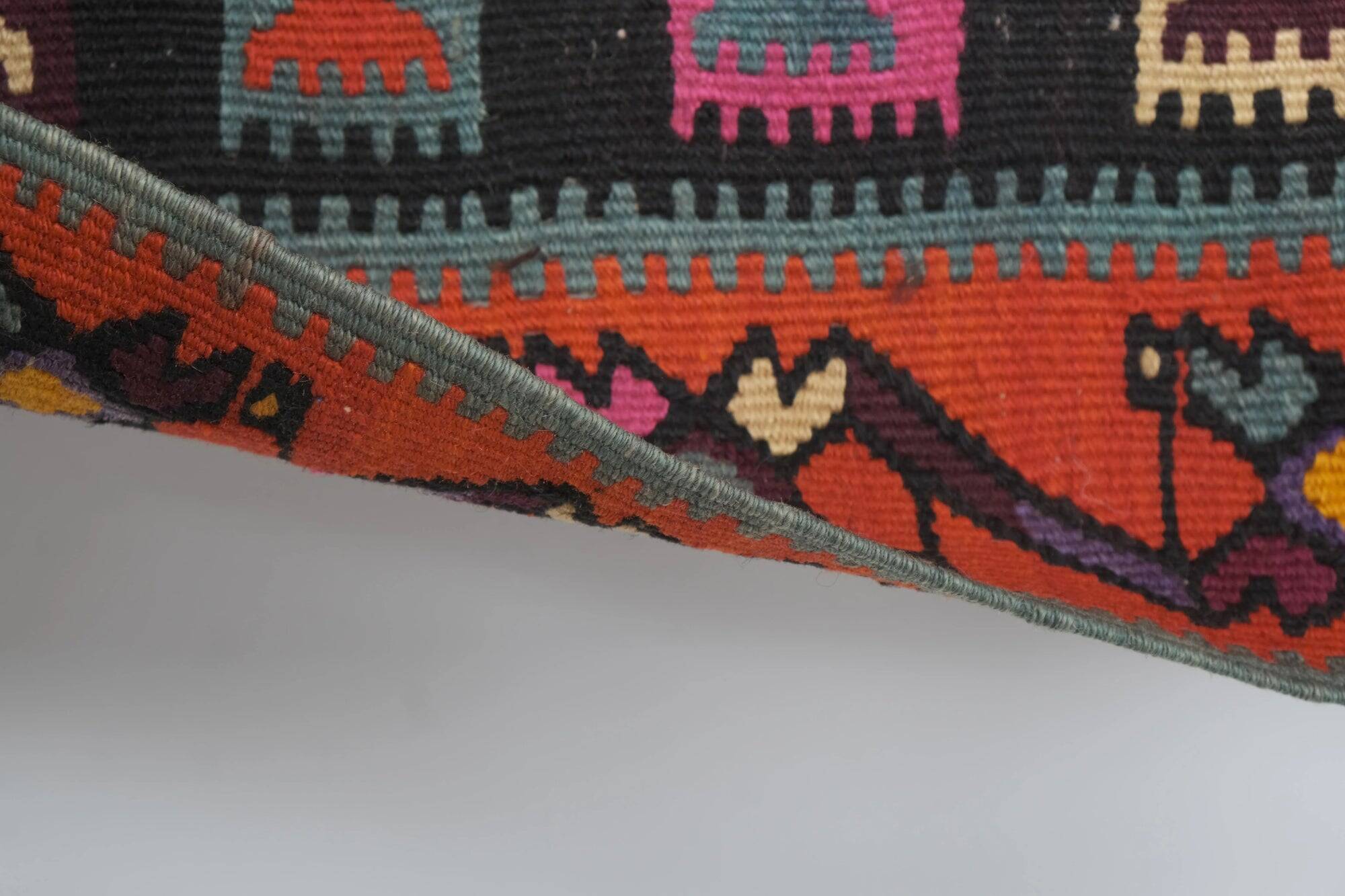 Vintage Turkish hallway rug 190x500 cm