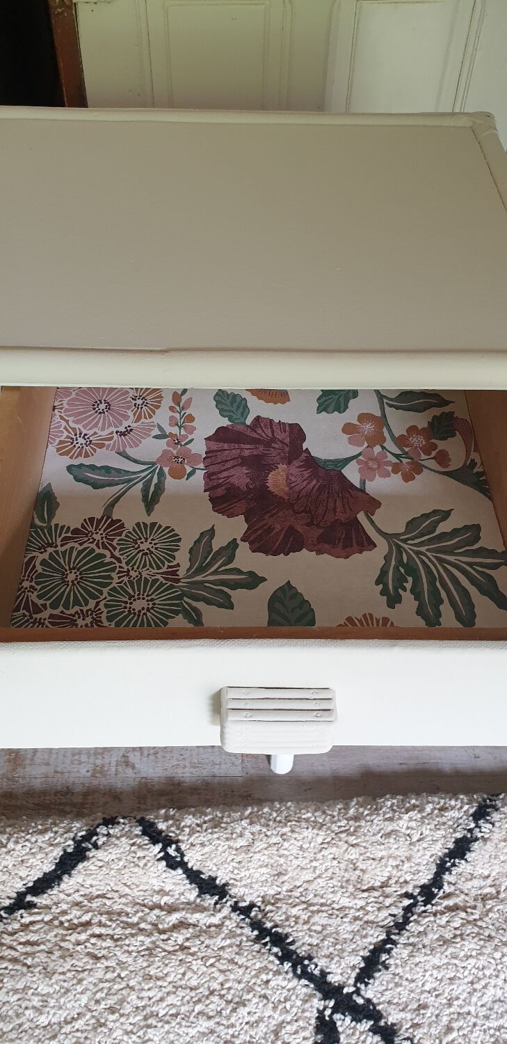 Rattan and bamboo chest of drawers