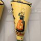 Old pair of ceramic faience bouquets henriot quimper yellow