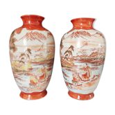 Pair of japanese porcelain vases