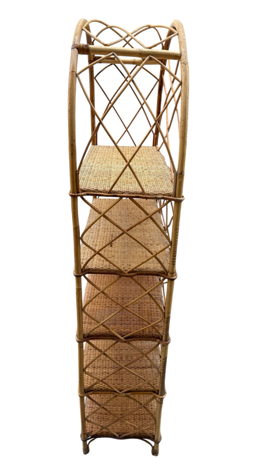 Étagère en Rotin des années 60 France