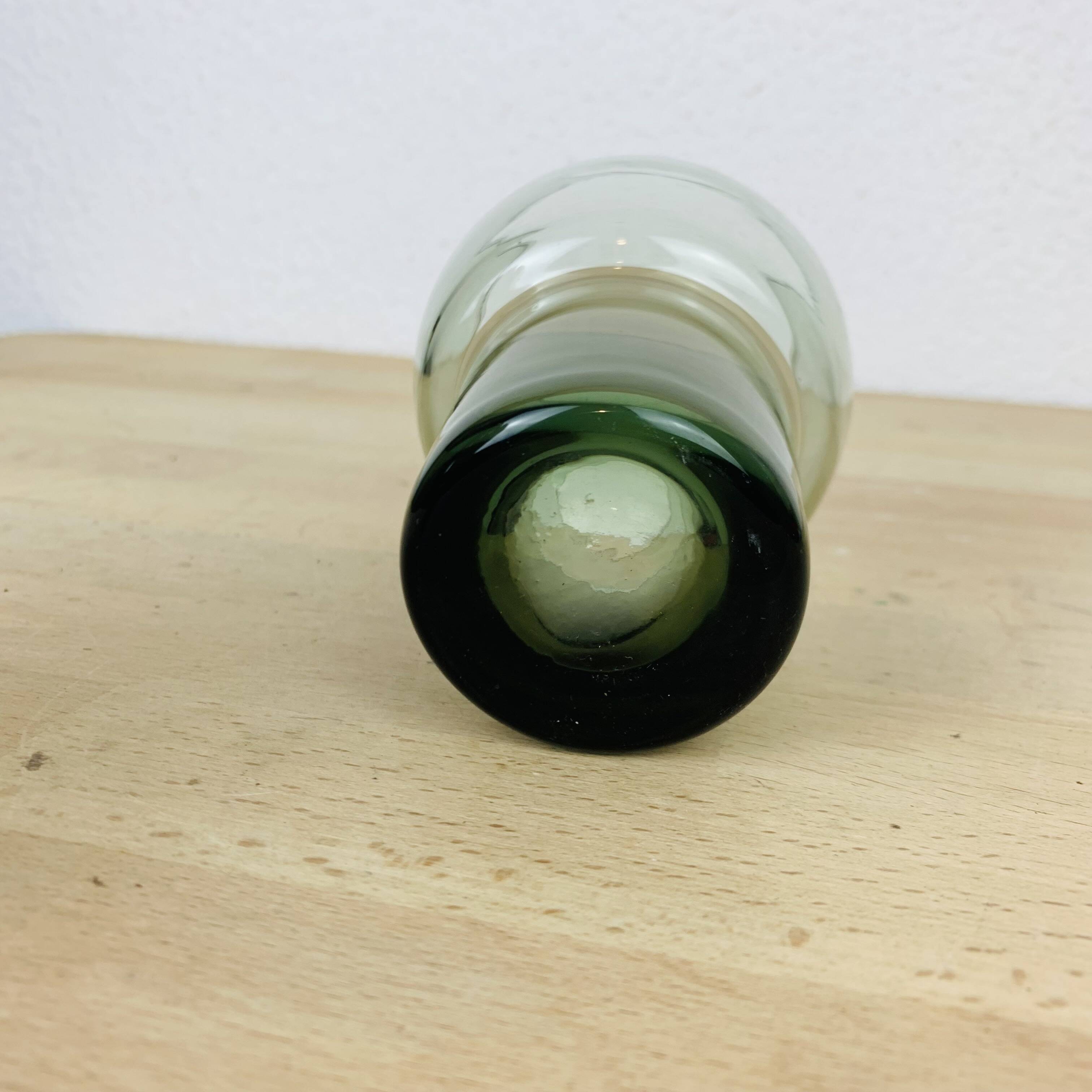 Smoked glass tealight candle holder