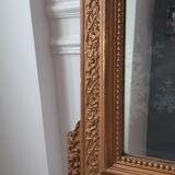 Miroir en bois et stuc doré 19ème