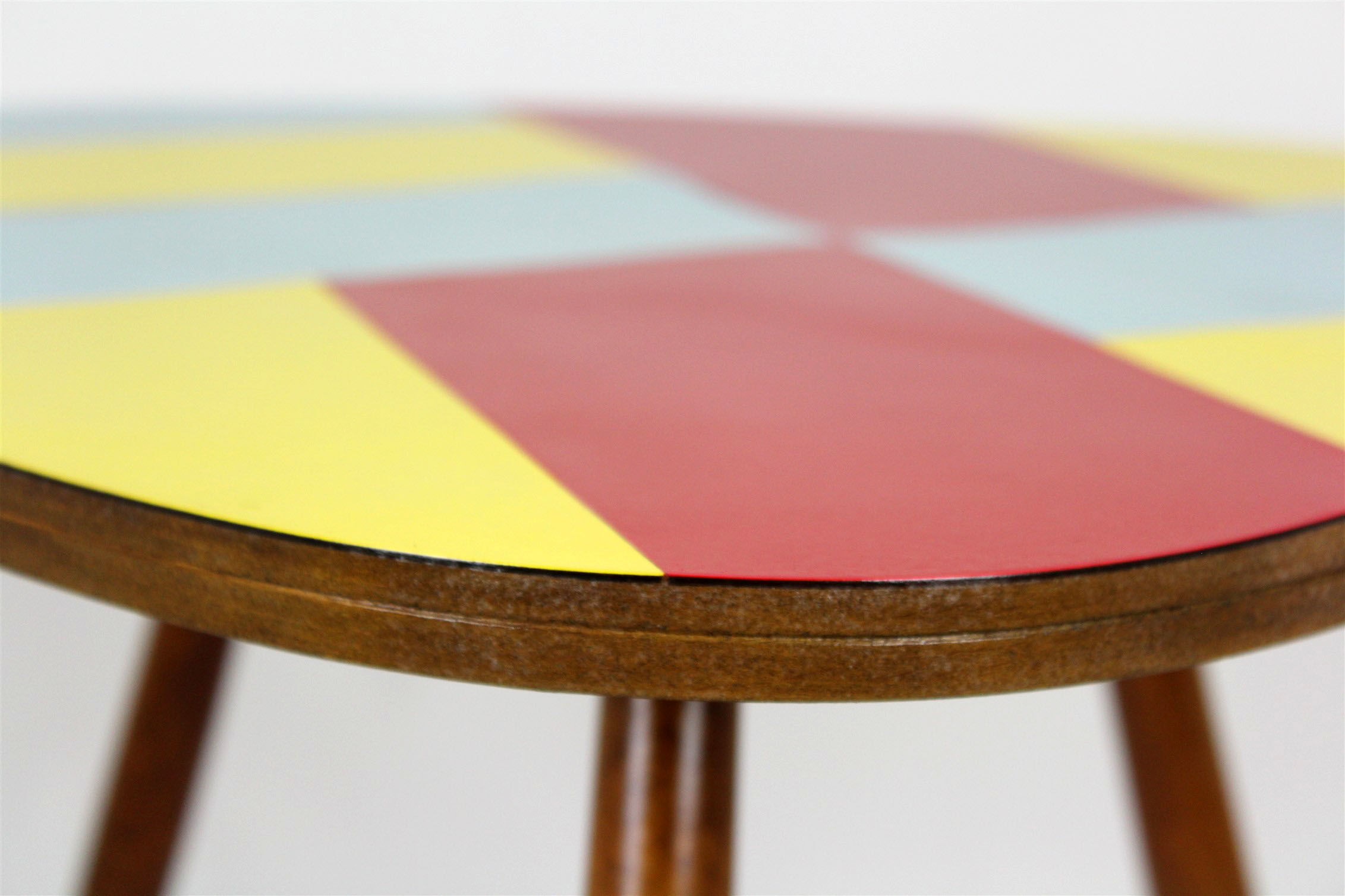 Czech Multicolored Formica Coffee Table, 1960 s