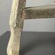 Antique distressed wabi sabi rustic patinated farmhouse workers stool 1900s