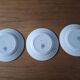 Set of 3 flat plates made of ironstone.