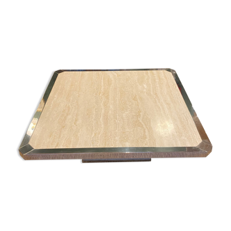 Vintage travertine coffee table