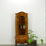 Vintage walnut wood showcase