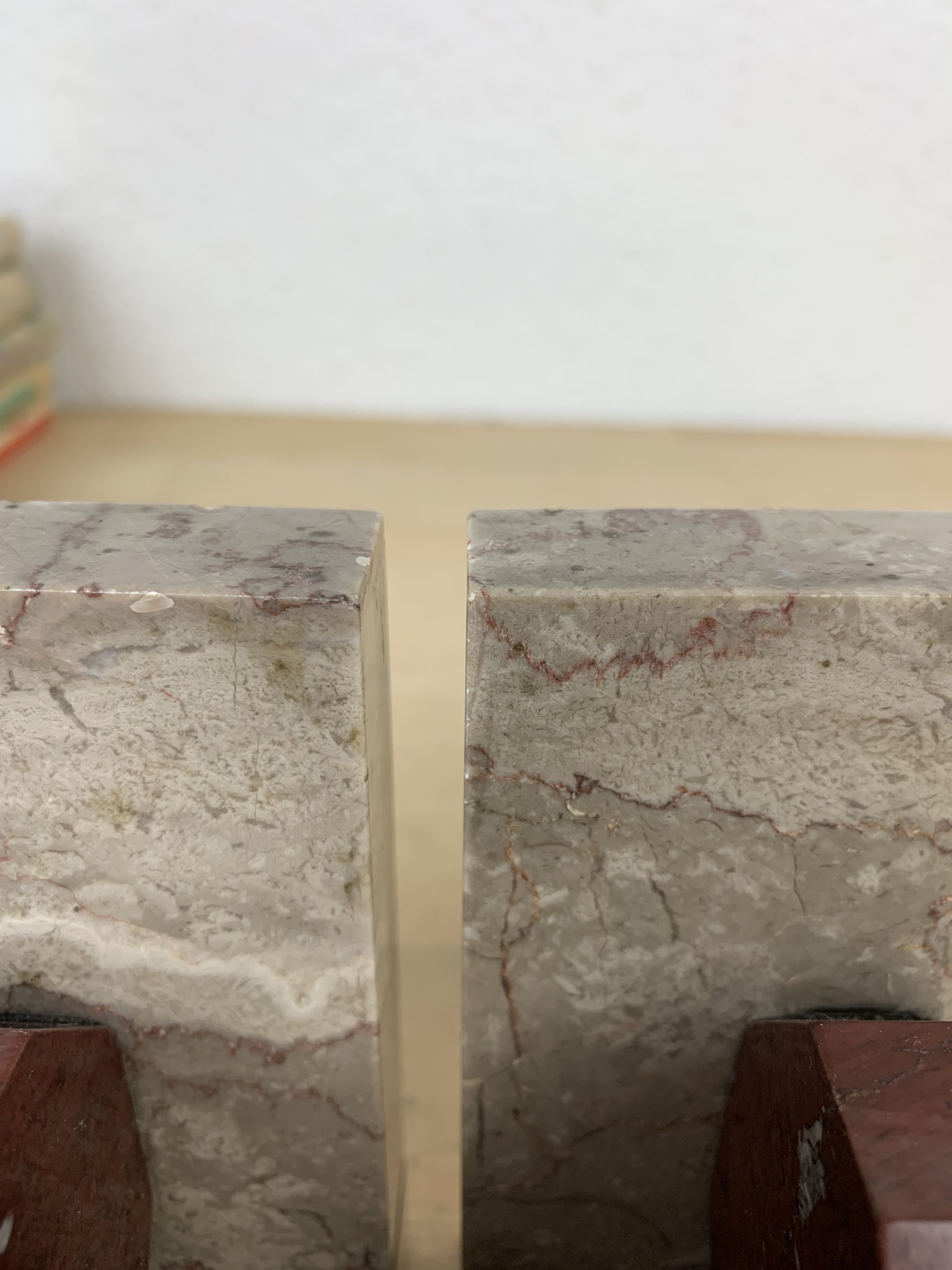 Pair of greenhouses geometric marble books art deco