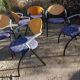 Set of 6 Vepa Alpine stackable armchairs/ conference chairs, Memphis Style