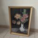 Tableau ancien Pastel - Nature morte Fleurs - J. Gelders