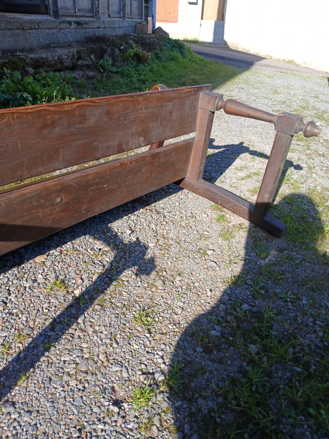 Pair of antique church pews