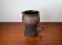 Carafe vase by German studio pottery, Brutalist Mid-Century Modern by Gerhard Liebenthron, 1974.
