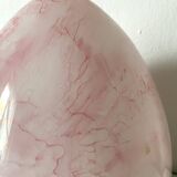 Pink marbled egg lamp, 80s
