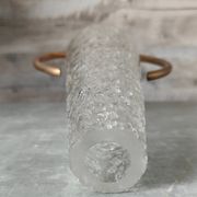Paire appliques verre et métal doré