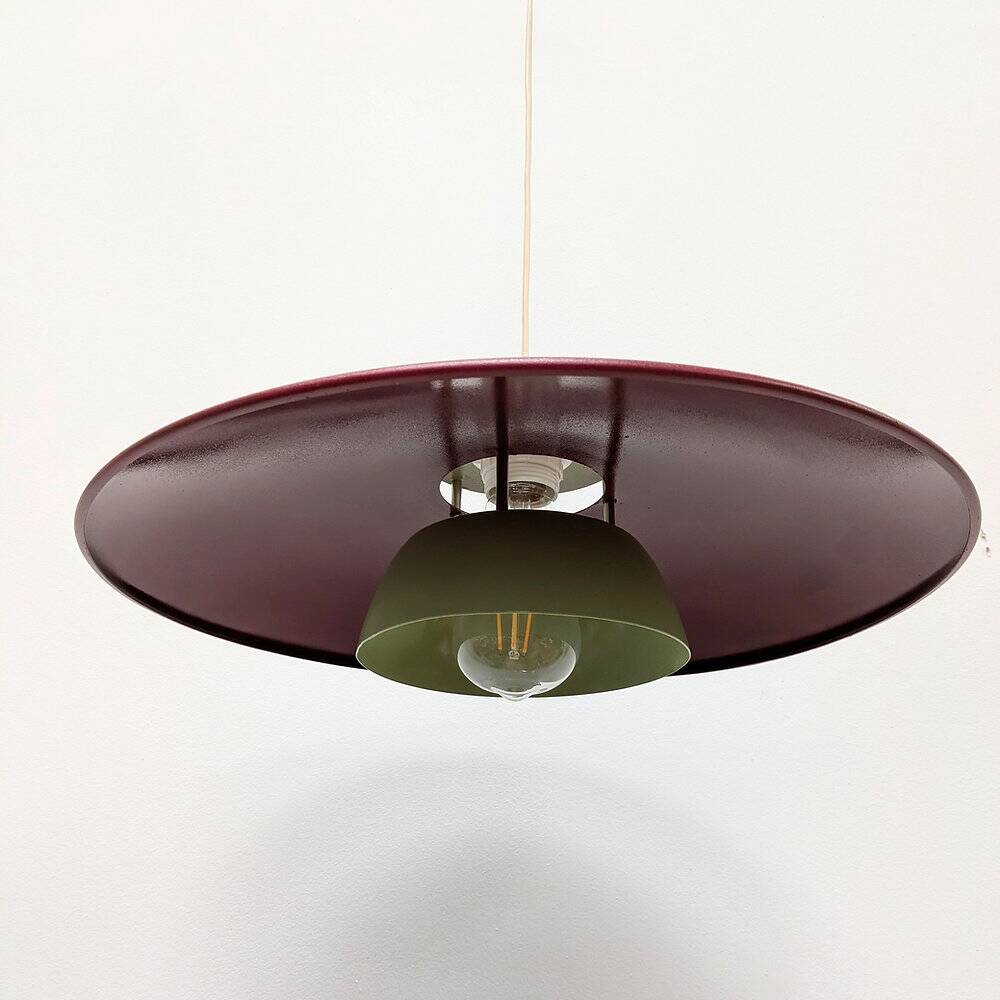 Suspension vintage bordeaux