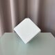 Vintage Jingdezhen Porcelain Bud Vase | White Geometric Minimalist Vase