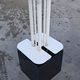Postmodern floor lamp BRASILIA Michel Boyer Glass Light 1974