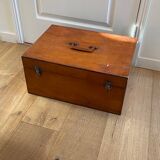 Vintage wooden toolbox chest