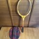 Vintage donnay la hutte wooden tennis racket + montana cover