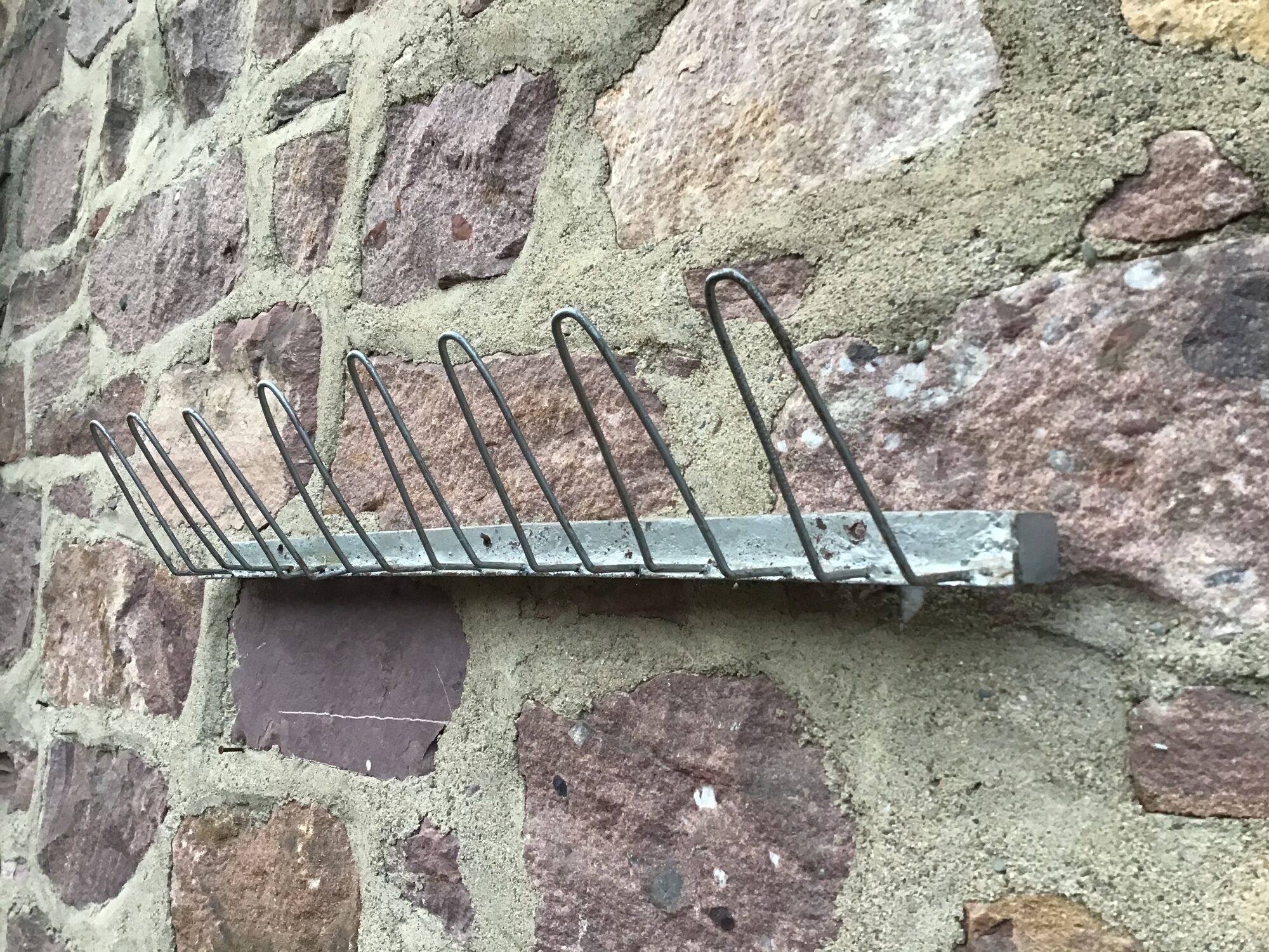 Mid-century metal wall coats door