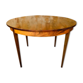 Extendable dining table with butterfly extensions in rosewood circa 60's