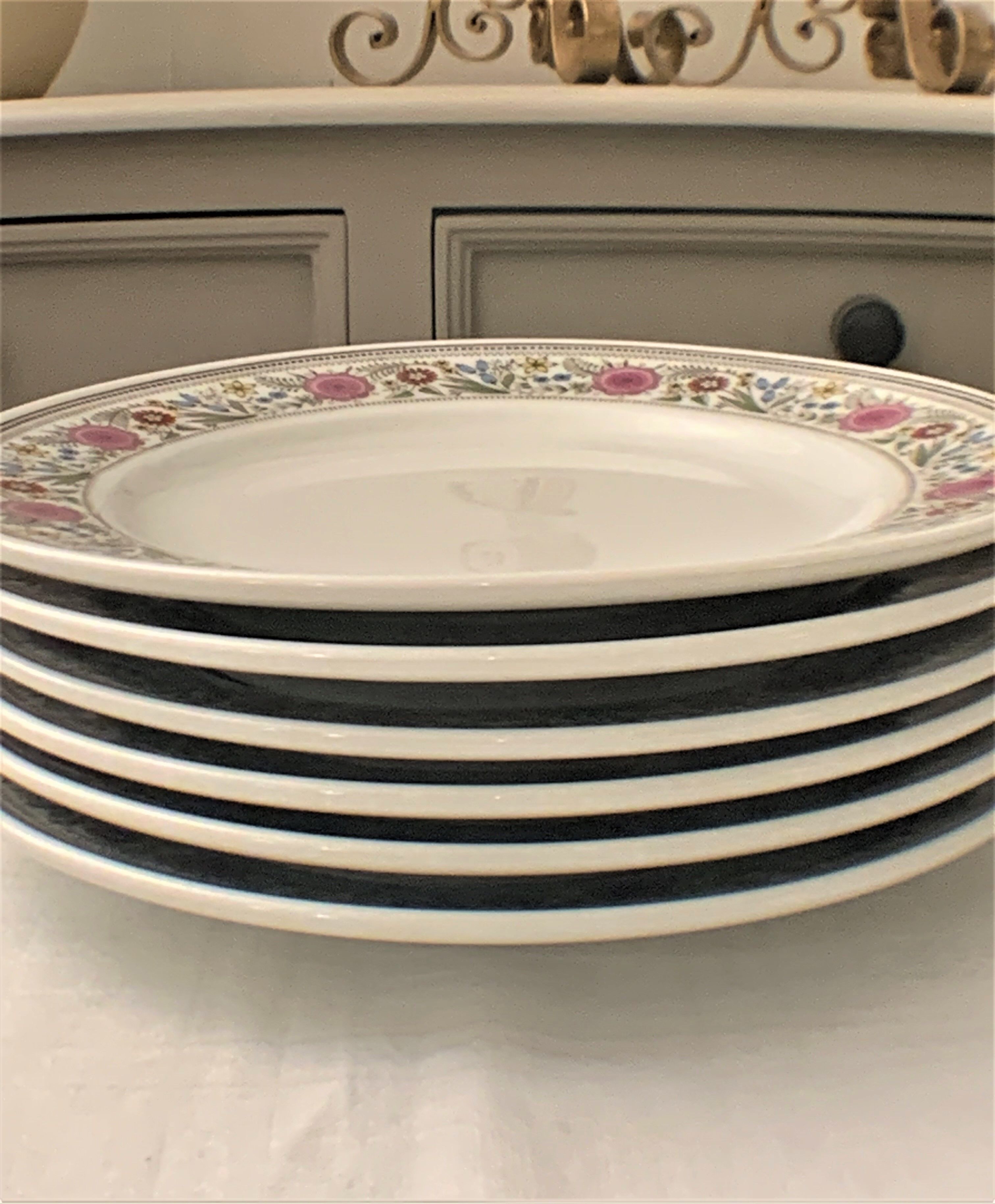 Assiettes plates porcelaine