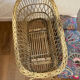 Cradle for vintage rattan doll