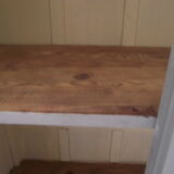 Parisian wardrobe in painted fir from the 30s 40s