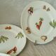 6 dessert plate in faience decor legumes 4 seasons moulin des loups n°1