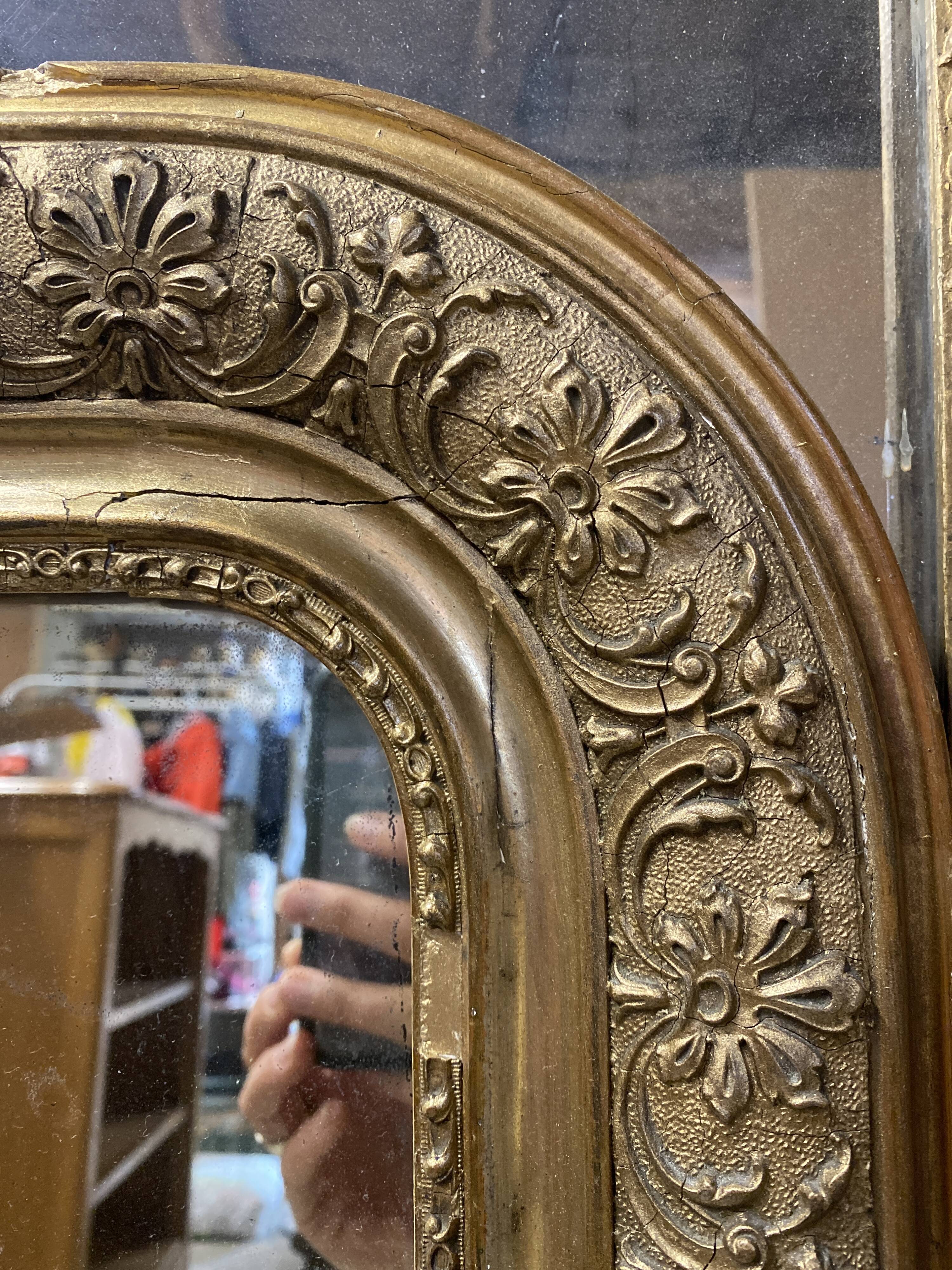 Gilded Louis Philippe mirror