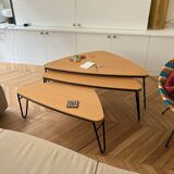 3 Petalo 519 Charlotte Perriand coffee tables