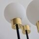 Five-globe opaline glass floor lamp by Arlus
