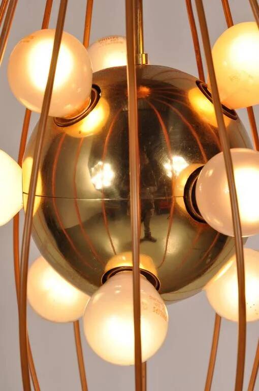 1950s ceiling lamp in the style of Angelo Lelli, Arredoluce