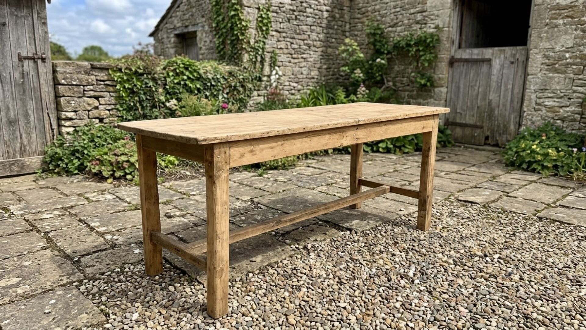 Table de ferme XIXe 