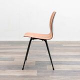 Set of 6 Pagholz chairs in a two-tone design, Pag Presswerke edition.