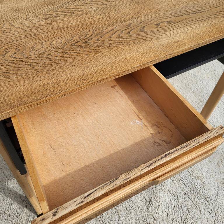 Scandinavian desk 1960s black pangaré
