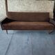 Velvet and skai sofa bed