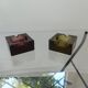 Two vintage glass ashtrays