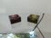 Two vintage glass ashtrays