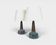 Paire de grandes lampes de table bleus Søholm Einar Johansen Danemark 1960s