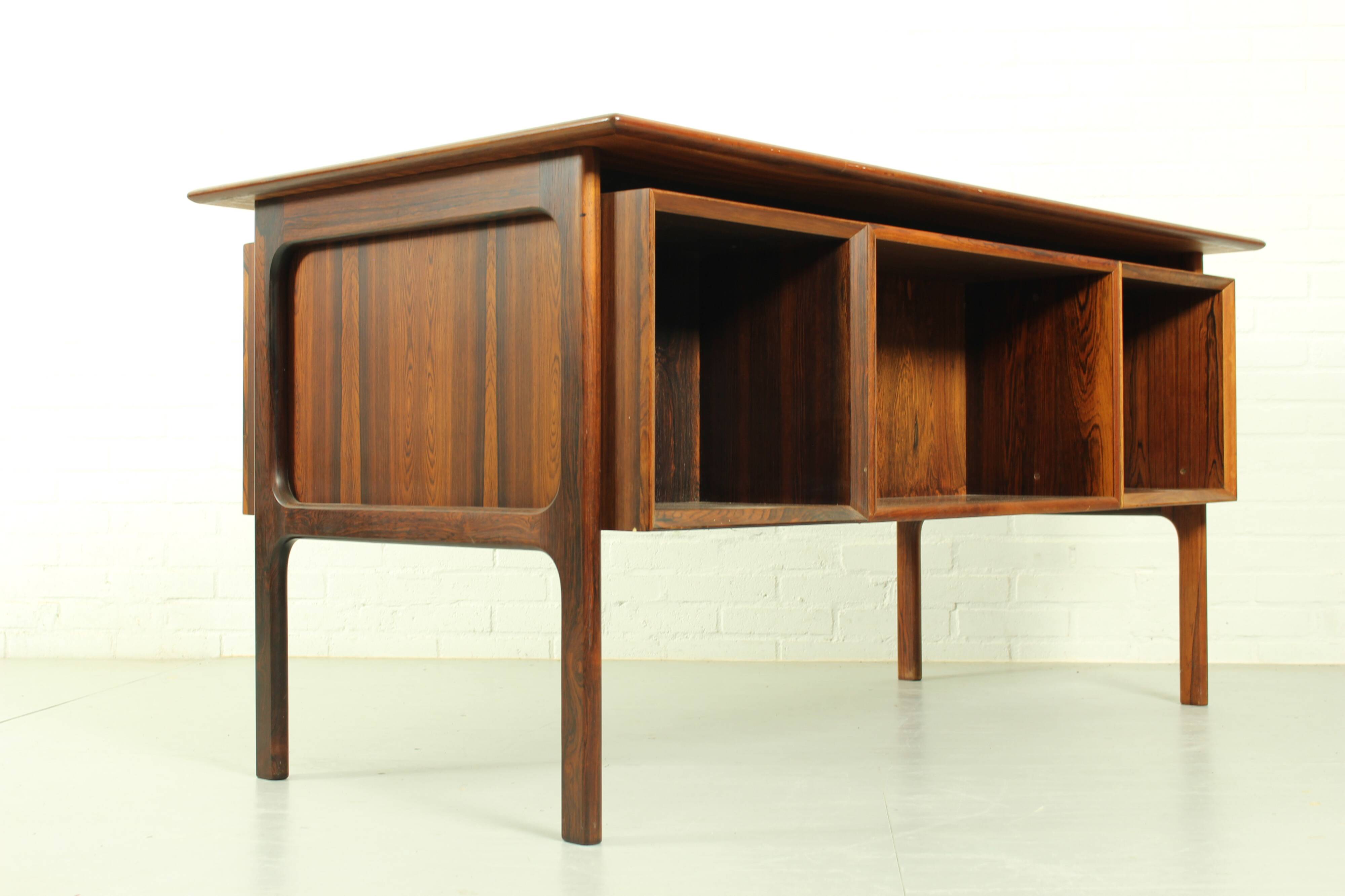Danish Mid Century Desk in Rosewood by Erik Brouer, 1960s Denmark