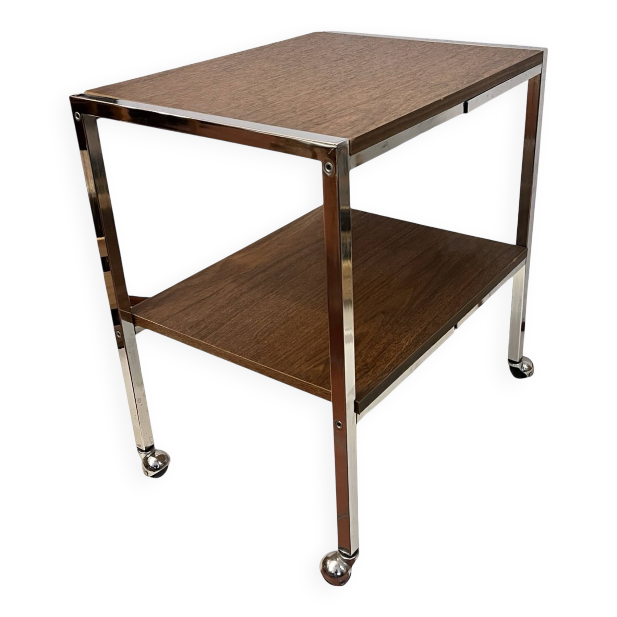 Modernist mobile table or bar Denmark 1970s.