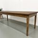 Farmhouse table with spindle legs in solid beech and ash