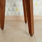 Vintage 70s side table in wood and formica