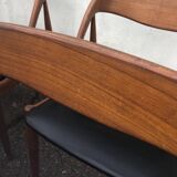 Lot 6 Scandinavian Teak chairs by Johannes Andersen Samcom Circa 1960