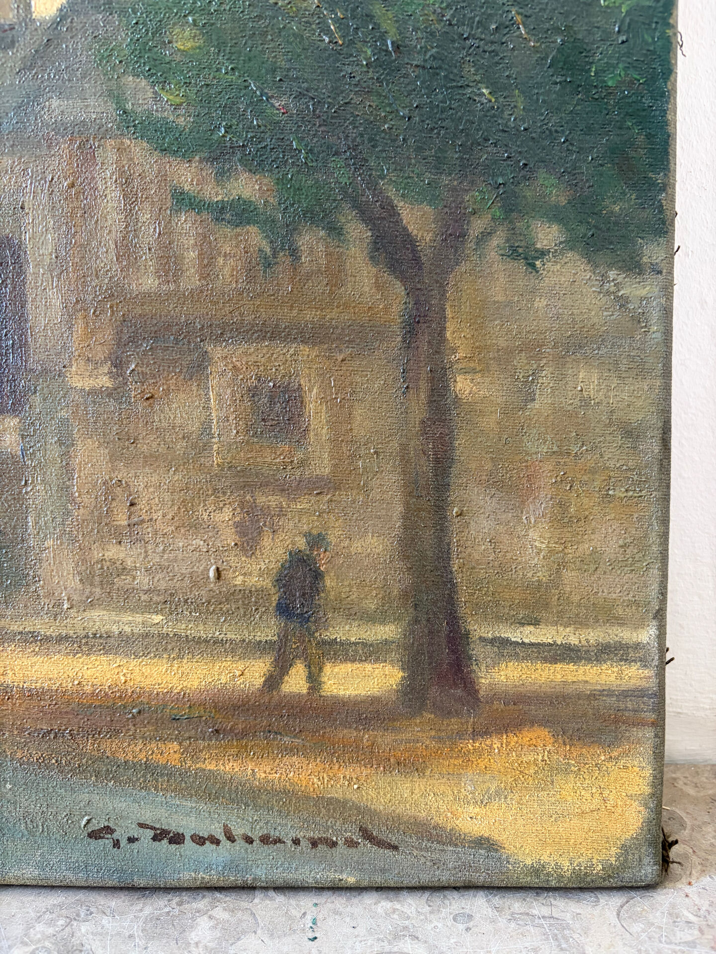 The Little Andely at Château Gaillard, oil on canvas 1954